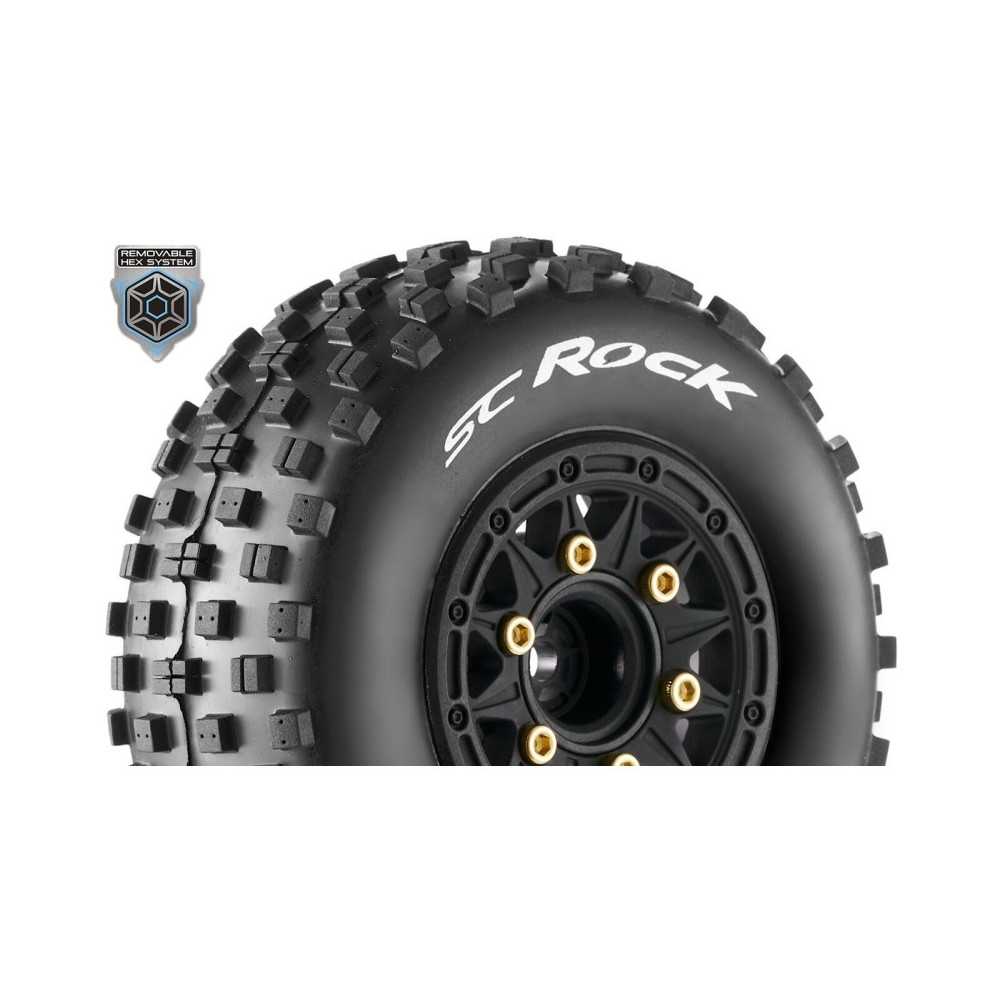 Louise RC SC-ROCK 1-10 Short Course Tire Set Mounted Soft Black Wheels 1 LR-T3229SB Louise RC SC-ROCK 1-10 Short Course Tire Set Mounted Soft Black Wheels 1 LR-T3229SB