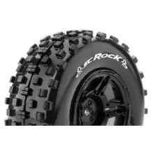 Louise RC SC-ROCK 1-10 Short Course Tire Set Mounted Soft Black Wheels Hex 12mm LR-T3229SBTR