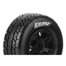 Louise RC SC-ROCKET 1-10 Short Course Tire Set Mounted Soft Black Wheels Hex 17mm LR-T3154SBM