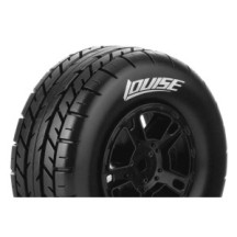 Louise RC SC-ROCKET 1-10 Short Course Tire Set Mounted Soft Black Wheels Losi TEN-SCTE 4X4 LR-T3154SBLA