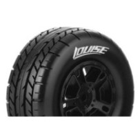 Louise RC SC-ROCKET 1-10 Short Course Tire Set Mounted Soft Black Wheels Losi TEN-SCTE 4X4 LR-T3154SBLA