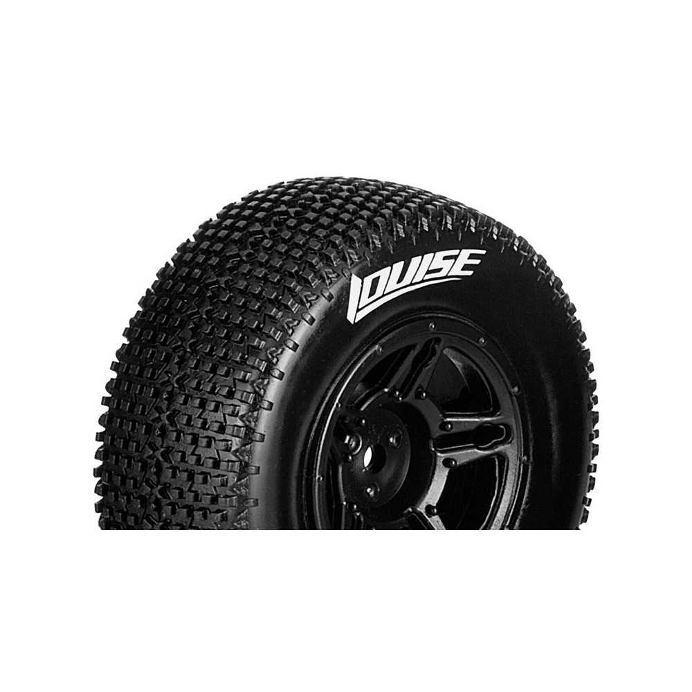Louise RC SC-TURBO 1-10 Short Course Tire Set Mounted Soft Black Wheels Hex 12mm SLASH 2WD Front LR-T3147SBTF Louise RC SC-TURBO 1-10 Short Course Tire Set Mounted Soft Black Wheels Hex 12mm SLASH 2WD Front LR-T3147SBTF