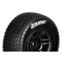 Louise RC SC-TURBO 1-10 Short Course Tire Set Mounted Super Soft Black Wheels Hex 12mm SLASH 2WD LR-T3147VBTF