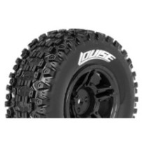 Louise RC SC-UPHILL 1-10 Short Course Tire Set Mounted Soft Black Wheels Asso SC10 4X4 LR-T3223SBAA