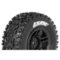 Louise RC SC-UPHILL 1-10 Short Course Tire Set Mounted Soft Black Wheels Hex 12mm SLASH 2WD Front LR-T3223SBTF