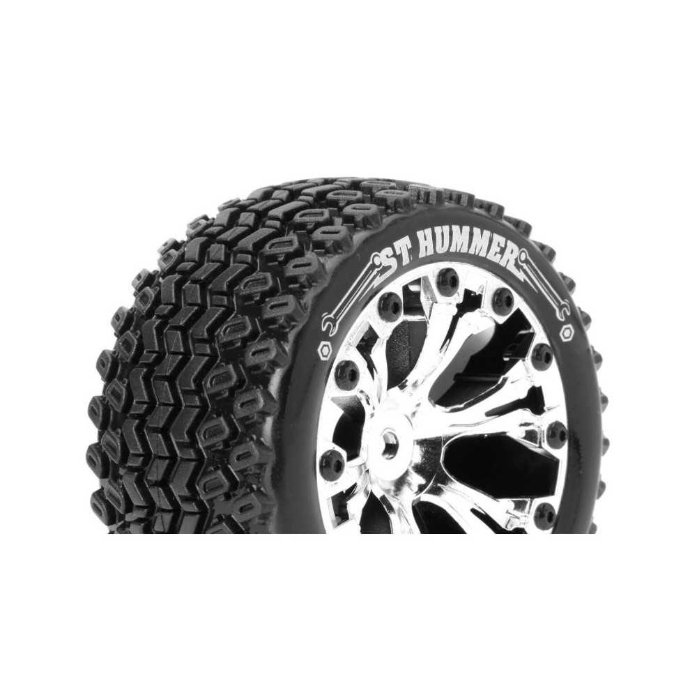 Louise RC ST-HUMMER 1-10 Stadium Truck Tire Set Mounted Sport Chrome 2.8 Wheels 0-Offset Hex 12mm LR-T3209SC Louise RC ST-HUMMER 1-10 Stadium Truck Tire Set Mounted Sport Chrome 2.8 Wheels 0-Offset Hex 12mm LR-T3209SC